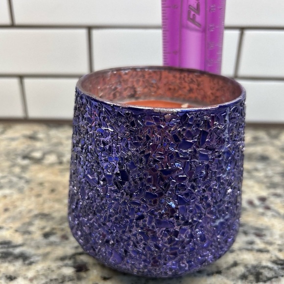 SPARKLY GLITTERY BEWARE OF THE GHOUL 12oz  2-wick CANDLE -NWT - Picture 7 of 10